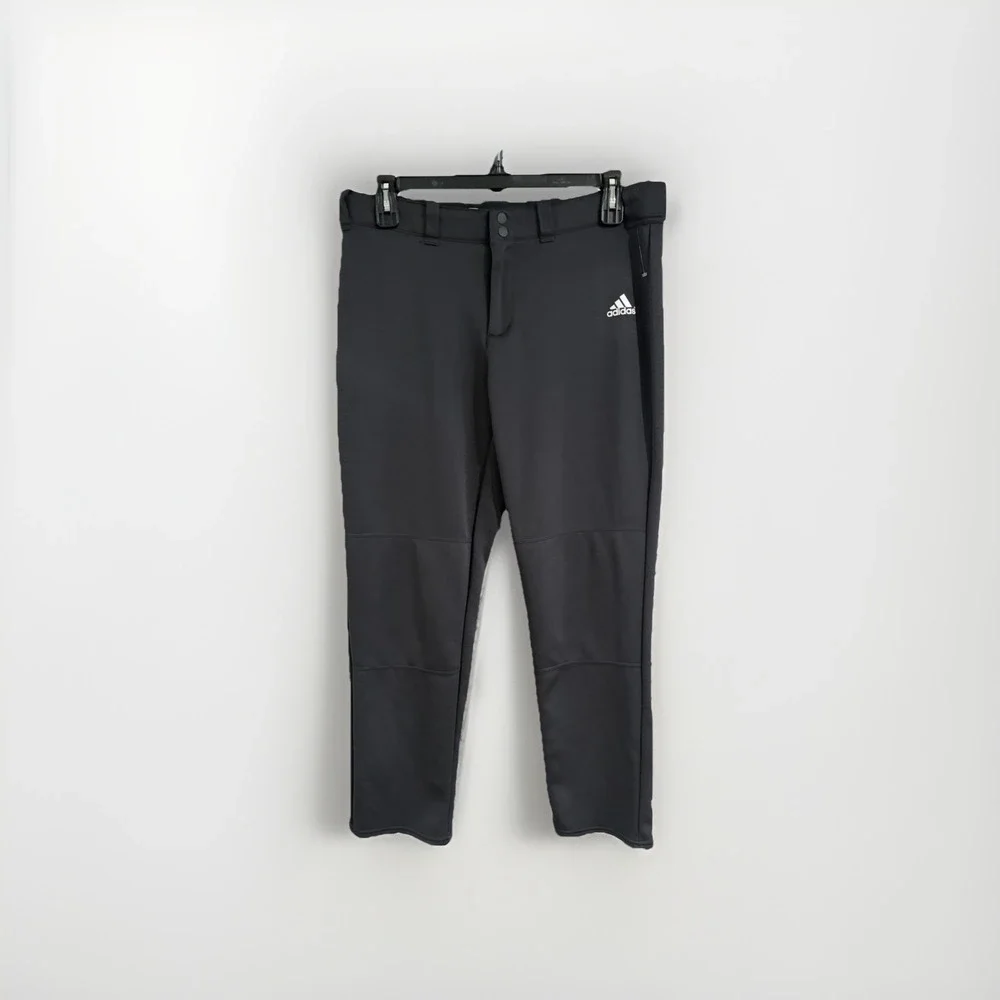 Adidas mens baseball pants black stretch size XL‎ athletic aeroready EUC C112